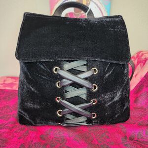Midnight Lace Velvet Backpack.